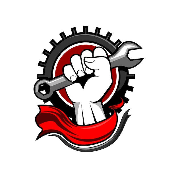 Inspiración en el diseño del logotipo del día internacional del trabajo