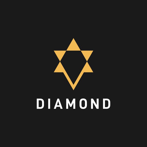 inspiración de diseño de logotipo de diamante geométrico