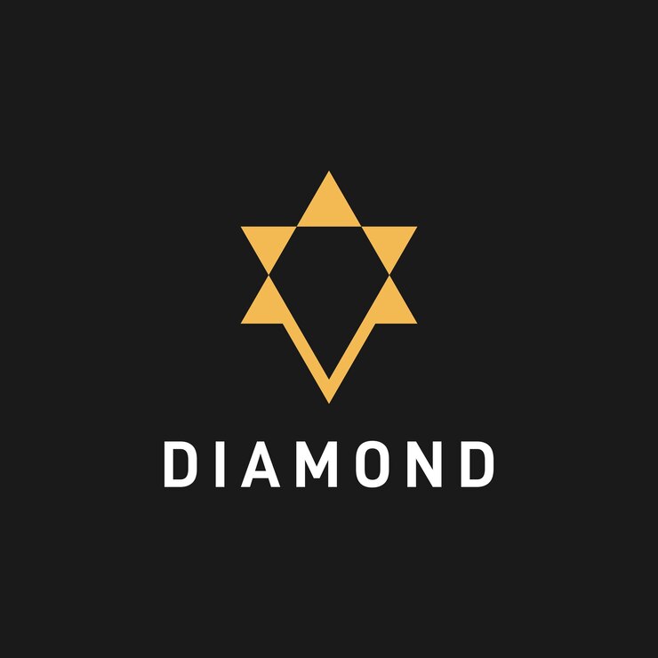 inspiración de diseño de logotipo de diamante geométrico