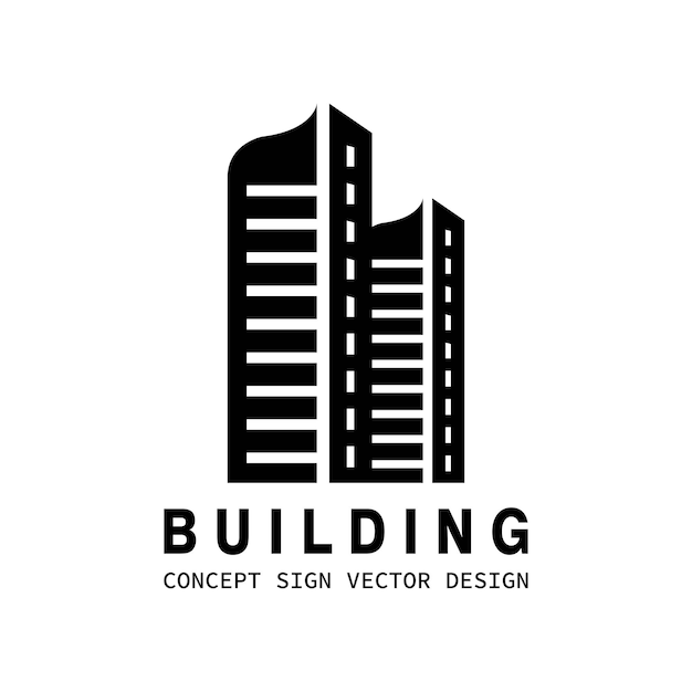 Inspiración para el diseño del logotipo de edificio limpio