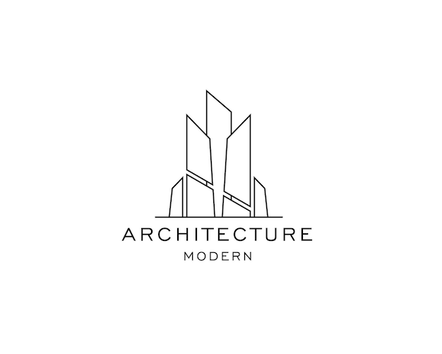 Vector inspiración para el diseño del logotipo del edificio