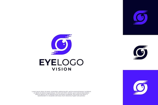 Inspiración para el diseño del logotipo de escaneo ocular