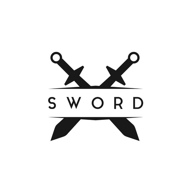 Inspiración de diseño de logotipo de espada