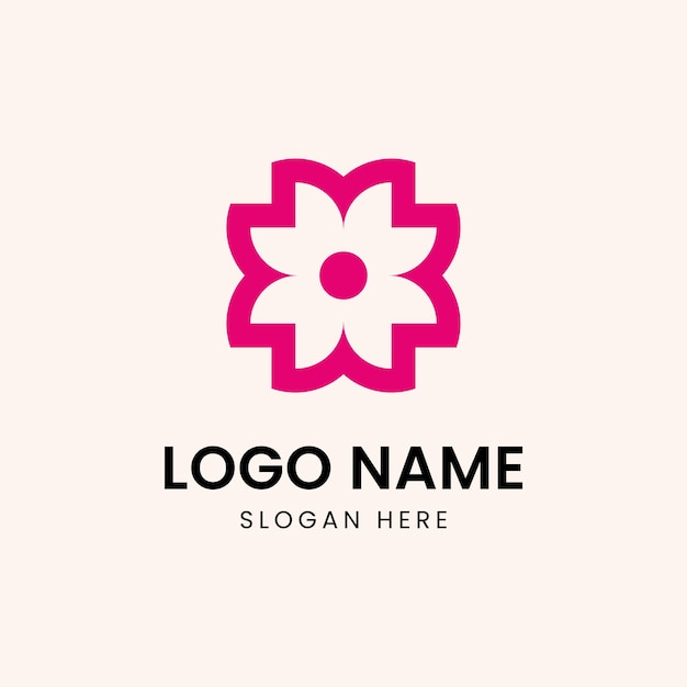 La inspiración para el diseño del logotipo de la flor de loto es el icono vectorial de la flor