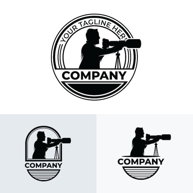 Inspiración de diseño de logotipo de fotógrafo profesional