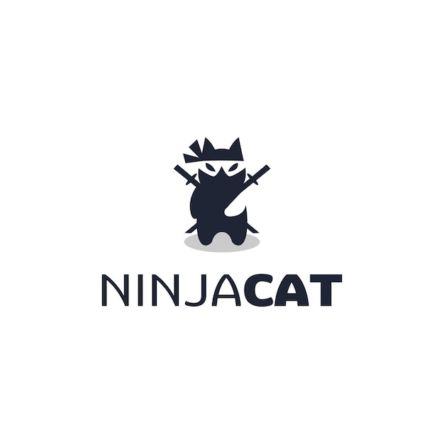 Inspiración en el diseño del logotipo del gato ninja