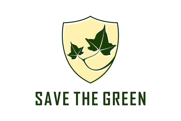 Inspiración en el diseño del logotipo guardian ivy with shield