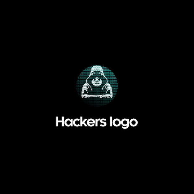 Vector inspiración en el diseño del logotipo de hacker