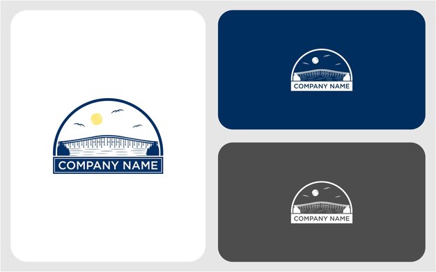 inspiración para el diseño del logotipo del icono del puente