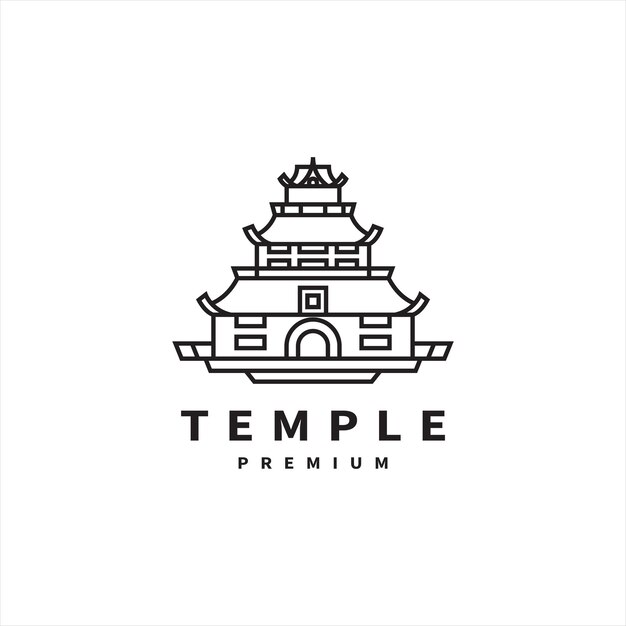 Inspiración en el diseño del logotipo del icono del templo 2