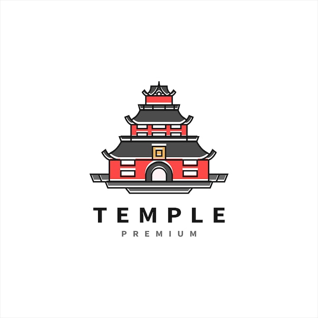 Inspiración en el diseño del logotipo del icono del templo 2