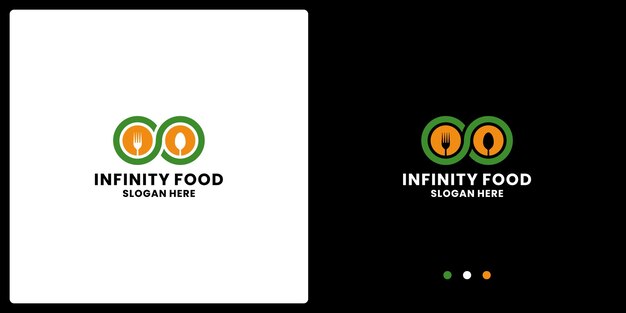 Inspiración para el diseño del logotipo de Infinity Food