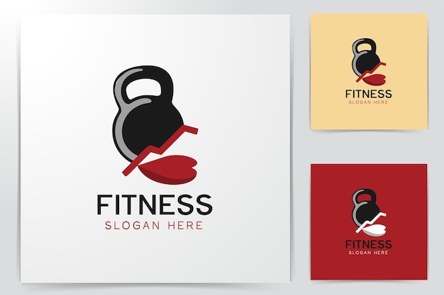 Inspiración para el diseño del logotipo de Kettle Bell and Love Fitness Member