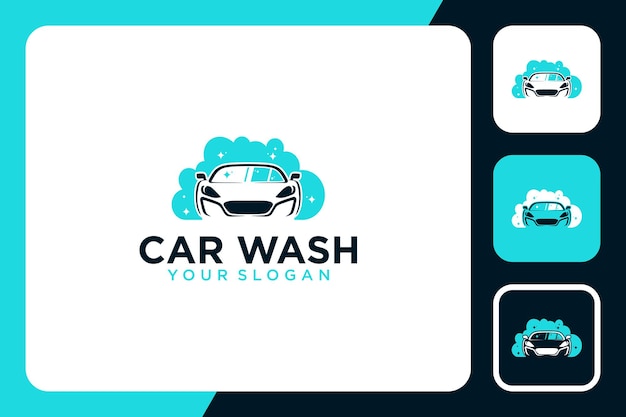 inspiración para el diseño del logotipo de lavado de autos