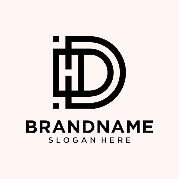 Inspiración en el diseño del logotipo de la letra D