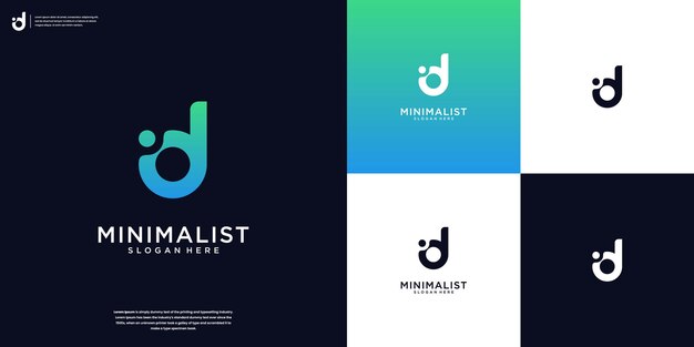 Inspiración en el diseño del logotipo de la letra D