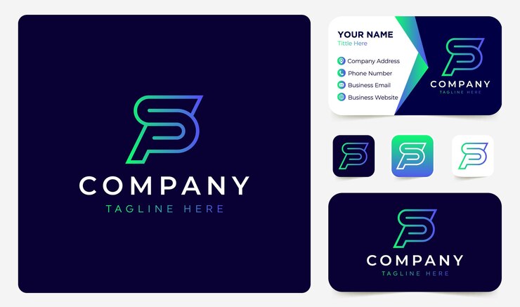 Inspiración en el diseño del logotipo de la letra inicial PS o SP