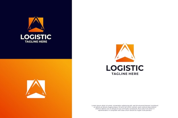 Inspiración para el diseño del logotipo de la logística de carga