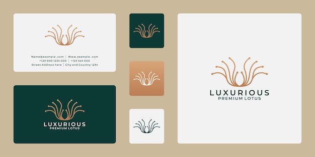 Inspiración de diseño de logotipo de loto de belleza para su spa, salón, terapeuta de mensajes