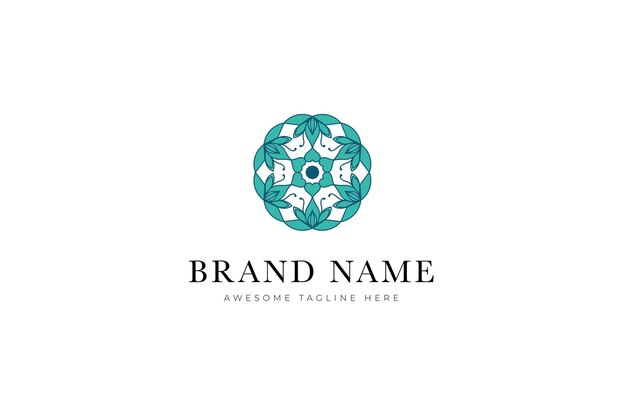 inspiración en el diseño del logotipo de mandala dibujado a mano