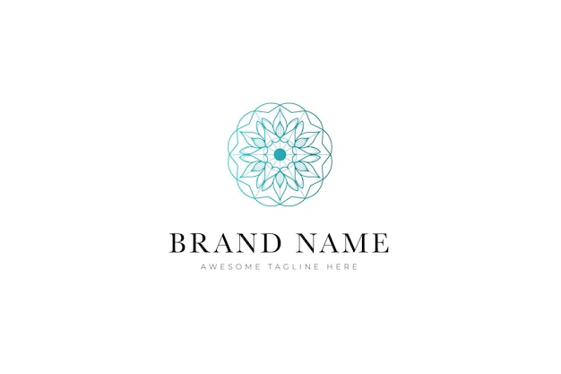 inspiración en el diseño del logotipo de mandala dibujado a mano