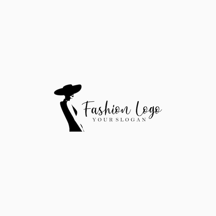 inspiración de diseño de logotipo de moda de silueta