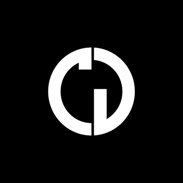 Inspiración para el diseño del logotipo del monograma inicial del CD