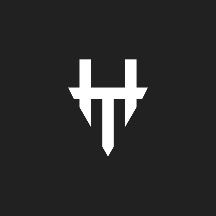 Inspiración en el diseño del logotipo del monograma TH