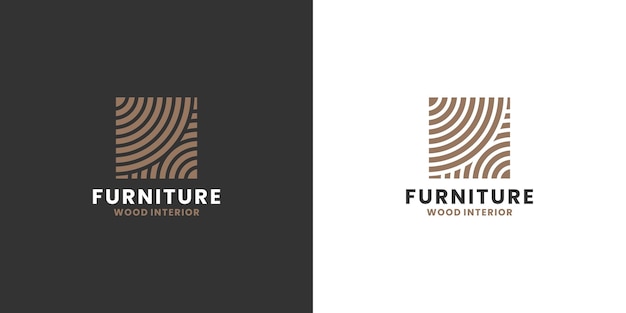 Inspiración para el diseño del logotipo de muebles de madera