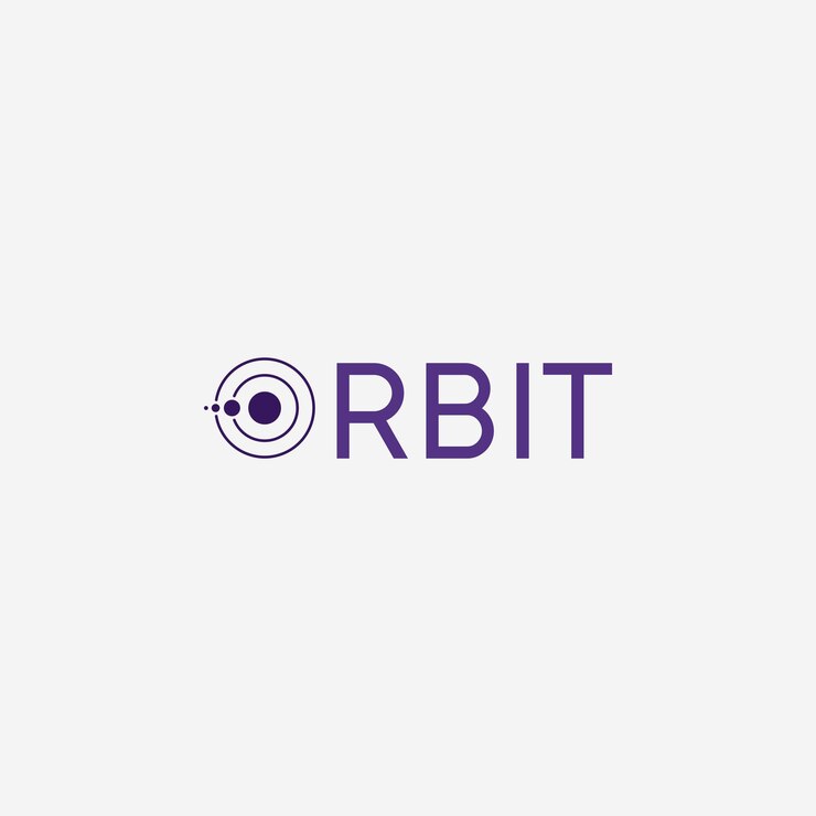 inspiración de diseño de logotipo de órbita de tipografía