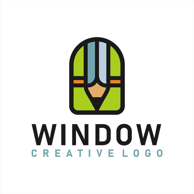 Inspiración en el diseño del logotipo de Pencil and Windows for Study at Home.