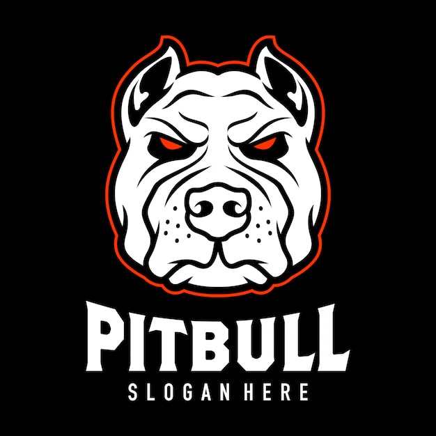 Inspiración del diseño del logotipo de pitbul head