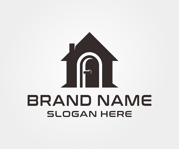 Inspiración para el diseño del logotipo de la puerta de la casa