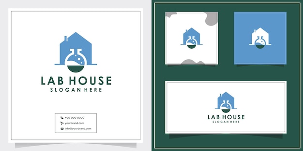 Inspiración en el diseño del logotipo de la sala de laboratorio