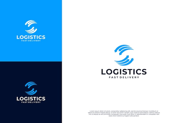 Inspiración en el diseño del logotipo del servicio logístico