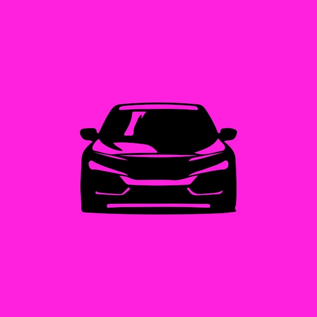 Vector inspiración para el diseño del logotipo de la silueta del coche