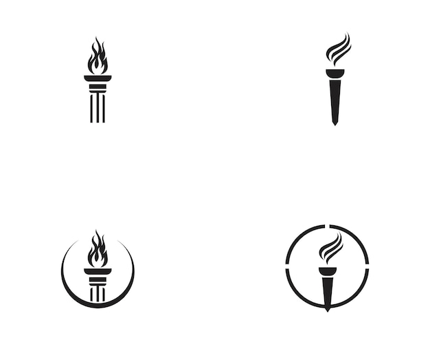 Inspiración en el diseño del logotipo y el símbolo T inicial de Torch
