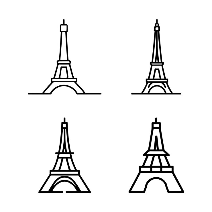 Vector inspiración para el diseño del logotipo de la torre eps 10