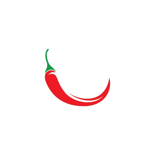 Inspiración en el diseño del logotipo del vector de comida caliente y picante de chile para la marca de cocina mexicana