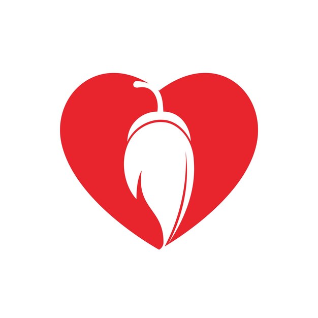 Inspiración en el diseño del logotipo vectorial de comida picante y picante de chili