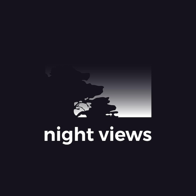 Inspiración en el diseño del logotipo de vista nocturna