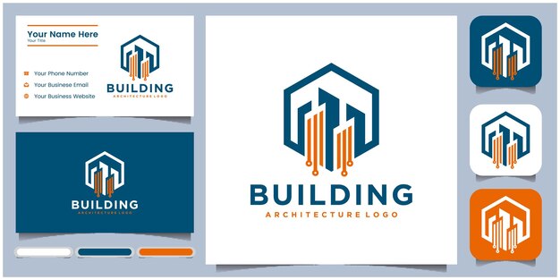 Inspiración para el diseño de logotipos de bienes raíces Logotipo de edificio de lujo Logotipo de estructura de edificio de construcción