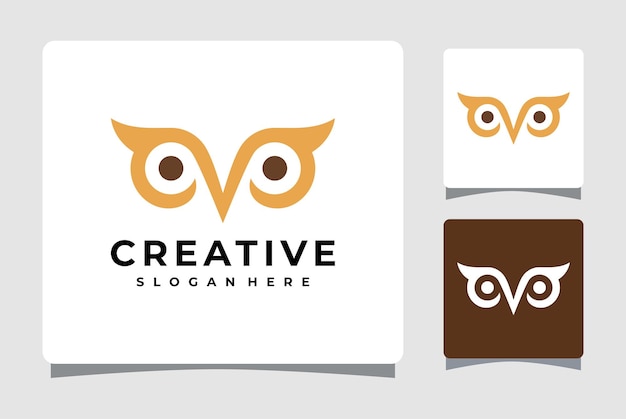 Inspiración de diseño de plantilla de logotipo de búho