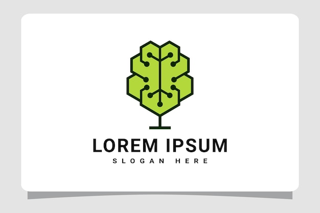 Inspiración de diseño de plantilla de logotipo de cerebro
