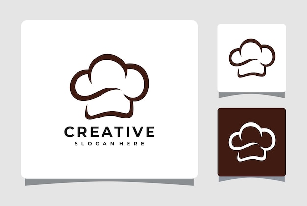 Inspiración de diseño de plantilla de logotipo de cocina de sombrero de chef