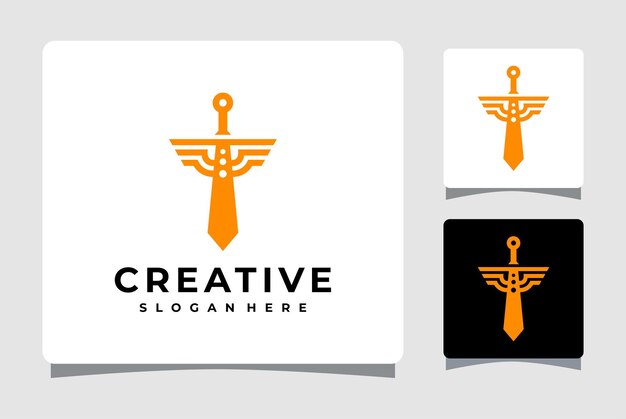 Inspiración de diseño de plantilla de logotipo de espada