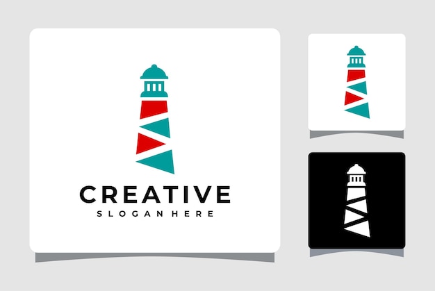Inspiración de diseño de plantilla de logotipo de faro