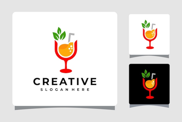 Inspiración de diseño de plantilla de logotipo de jugo de naranja fresco
