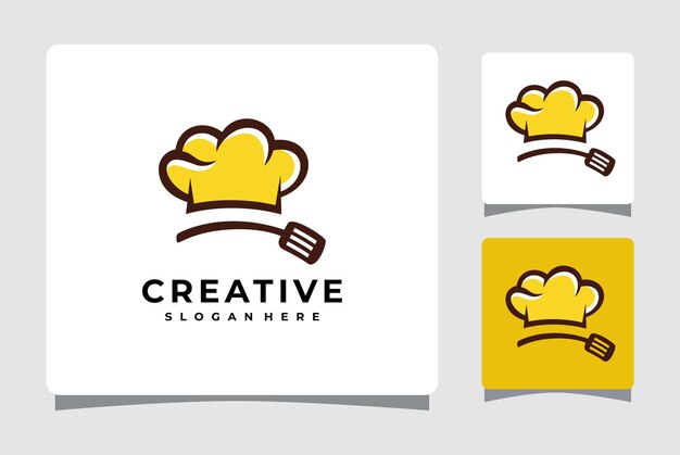 Inspiración en el diseño de la plantilla del logotipo del restaurante Chef Hat