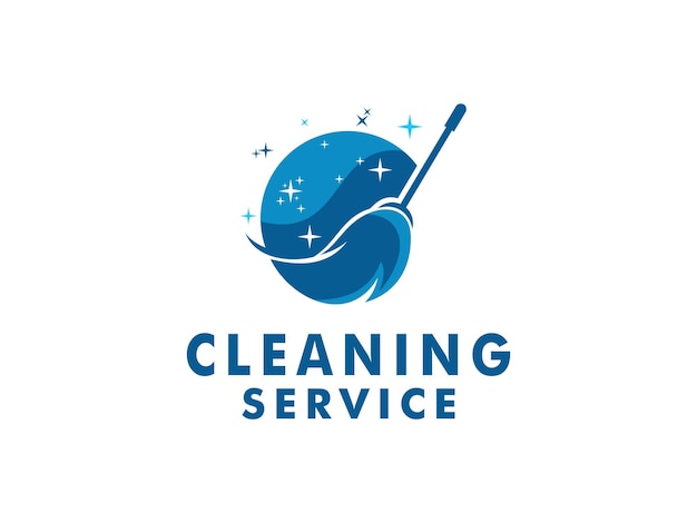 Inspiración de diseño de vector de logotipo de servicio de limpieza